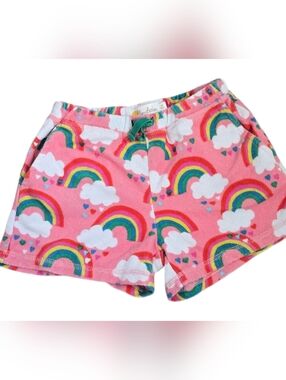 Mini Boden Terry Cloth Rainbow Shorts Sz 7